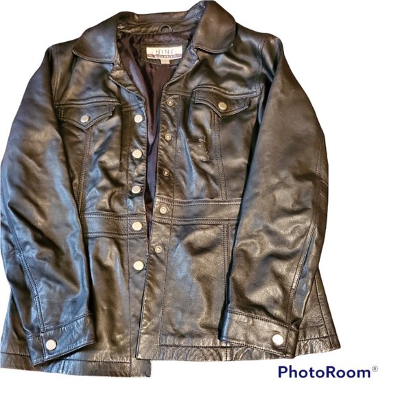 Jackets & Blazers - Black Leather Jacket (Woman)